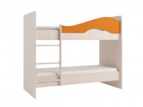 Двухъярусная кровать Мая дуб оранжевый